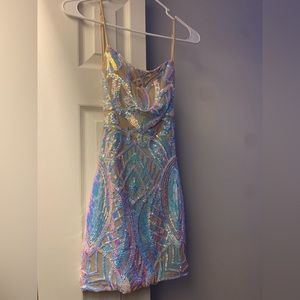 Iridescent Sequin Dress